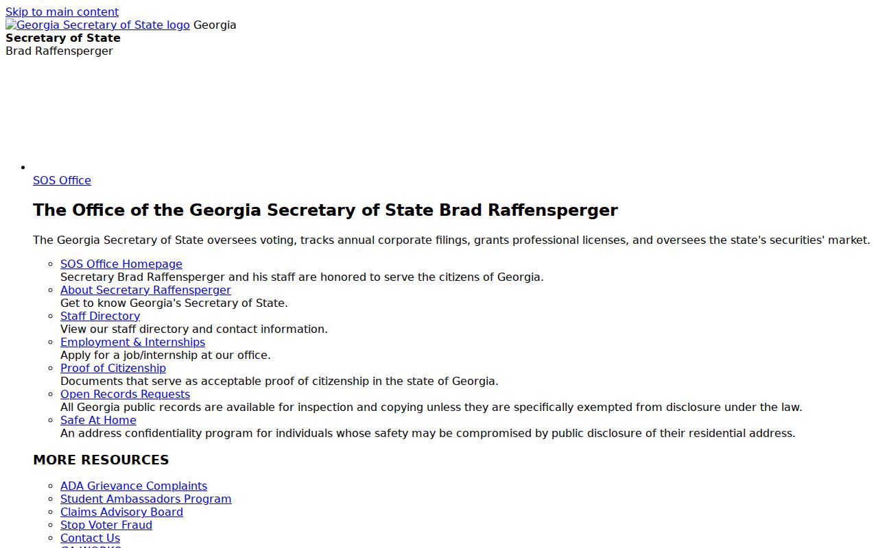 Canton voter registration records order instructions from Georgia